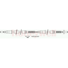 433179B BENDIX Трос, стояночная тормозная система