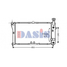 520106N AKS DASIS Радиатор, охлаждение двигателя