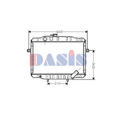 140290N AKS DASIS Радиатор, охлаждение двигателя