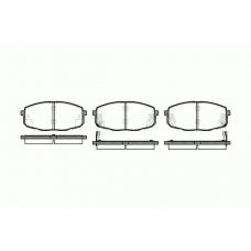 21038.02 ROADHOUSE Комплект тормозных колодок, дисковый тормоз