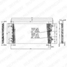 TSP0225166 DELPHI Конденсатор, кондиционер