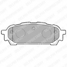 LP1822 DELPHI Комплект тормозных колодок, дисковый тормоз