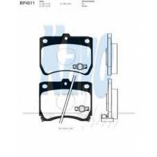 BP-4511 KAVO PARTS Комплект тормозных колодок, дисковый тормоз