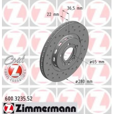 600.3235.52 ZIMMERMANN Тормозной диск