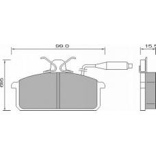 654781 ROULUNDS Комплект тормозных колодок, дисковый тормоз