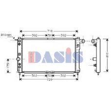 510008N AKS DASIS Радиатор, охлаждение двигателя