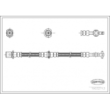19032713 CORTECO Тормозной шланг