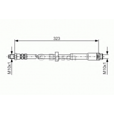 1 987 476 293 BOSCH Тормозной шланг