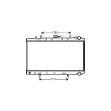 DN2170 AVA Радиатор, охлаждение двигателя