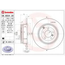 08.8554.20 BREMBO Тормозной диск