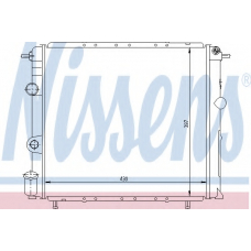 63887 NISSENS Радиатор, охлаждение двигателя