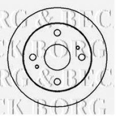 BBD4938 BORG & BECK Тормозной диск