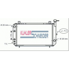 1600351 KUHLER SCHNEIDER Радиатор, охлаждение двигател