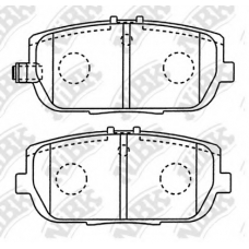 PN5813 NiBK Комплект тормозных колодок, дисковый тормоз