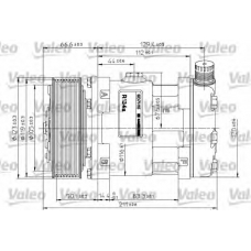 815867 VALEO Компрессор, кондиционер