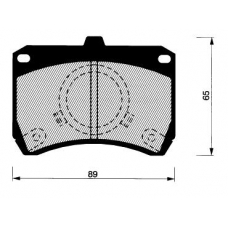 0 986 492 770 BOSCH Колодки тормозные