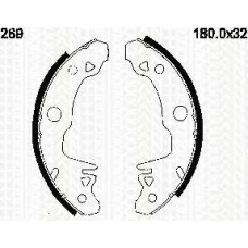 8100 10269 TRISCAN Комплект тормозных колодок
