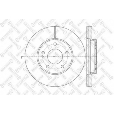 6020-3034V-SX STELLOX Тормозной диск