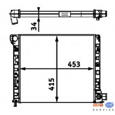 8MK 376 713-701 HELLA Радиатор, охлаждение двигателя