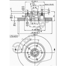 09.4777.14 BREMBO Тормозной диск