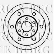 BBD5795S BORG & BECK Тормозной диск