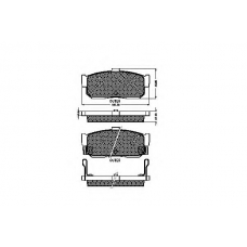 32180 SPIDAN Комплект тормозных колодок, дисковый тормоз
