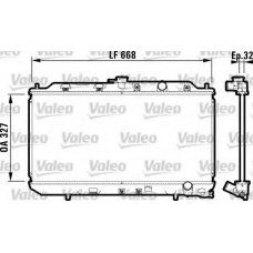 731467 VALEO Радиатор, охлаждение двигателя