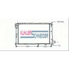 1707601 KUHLER SCHNEIDER Радиатор, охлаждение двигател