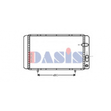180330N AKS DASIS Радиатор, охлаждение двигателя
