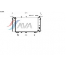SA2001 AVA Радиатор, охлаждение двигателя