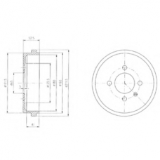 BF409 DELPHI Тормозной барабан