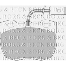BBP1327 BORG & BECK Комплект тормозных колодок, дисковый тормоз