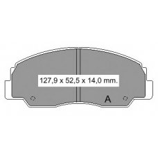 834440 Vema Комплект тормозных колодок, дисковый тормоз