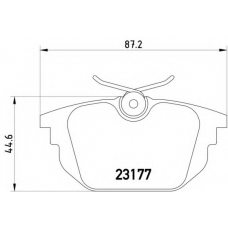 MDB1876 DON Комплект тормозных колодок, дисковый тормоз