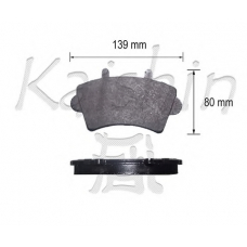 FK1303 KAISHIN Комплект тормозных колодок, дисковый тормоз