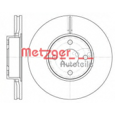 6704.10 METZGER Тормозной диск