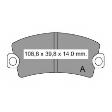 830863 Vema Комплект тормозных колодок, дисковый тормоз
