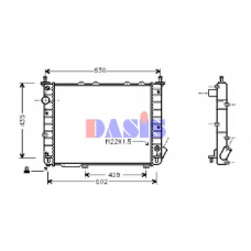 089203N AKS DASIS Радиатор, охлаждение двигателя