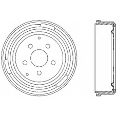 BAD9011.20 OPEN PARTS Тормозной барабан