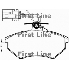 FBP1177 FIRST LINE Комплект тормозных колодок, дисковый тормоз