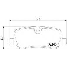 MDB2713 DON Комплект тормозных колодок, дисковый тормоз