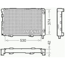 DRM17026 DENSO Радиатор, охлаждение двигателя