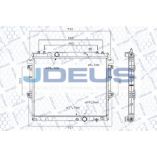 028M69 JDEUS Радиатор, охлаждение двигателя
