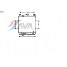 SZ2014 AVA Радиатор, охлаждение двигателя