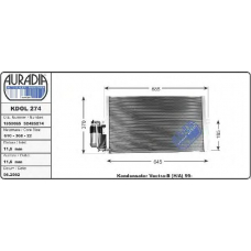 KDOL 274 AURADIA Радиатор кондиционера