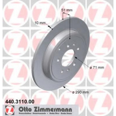 440.3110.00 ZIMMERMANN Тормозной диск