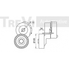 SK008936/2 SK Натяжная планка, поликлиновой ремень