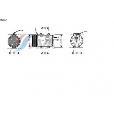 RTK067 AVA Компрессор, кондиционер