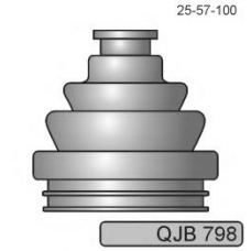 QJB798 QUINTON HAZELL Комплект пылника, приводной вал