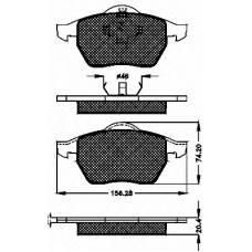 10337 BSF Комплект тормозных колодок, дисковый тормоз